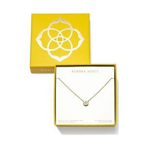 Open Box - Kendra Scott -  Opal Op18 14K Gold Over Br White